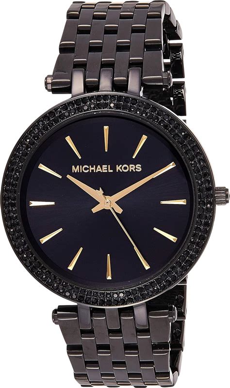 michael kors black watch ladies.